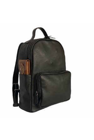 Deri Sırt Çantası – Siyah Plus Serisi – Şık & Fonksiyonel