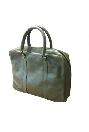 Hakiki Deri Notebook & Laptop Çantası Yeşil