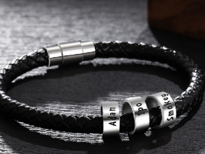 İsimli Deri Bileklik İle Tarzını Söyle