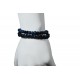 Deritel Bracelet Two Leather Knitted Beaded Combined Series