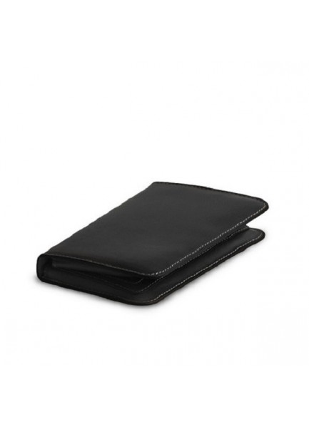 iPhone SE Wallet Case Genuine Leather Black