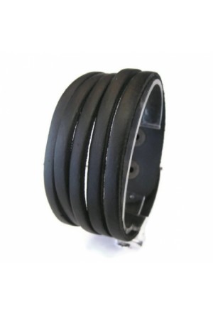 Gerçek Deri Erkek Bileklik Deritel Klasik Sarmal Serisi Beş Gerçek Deri Erkek Bileklik Deritel Klasik Sarmal Serisi Beş