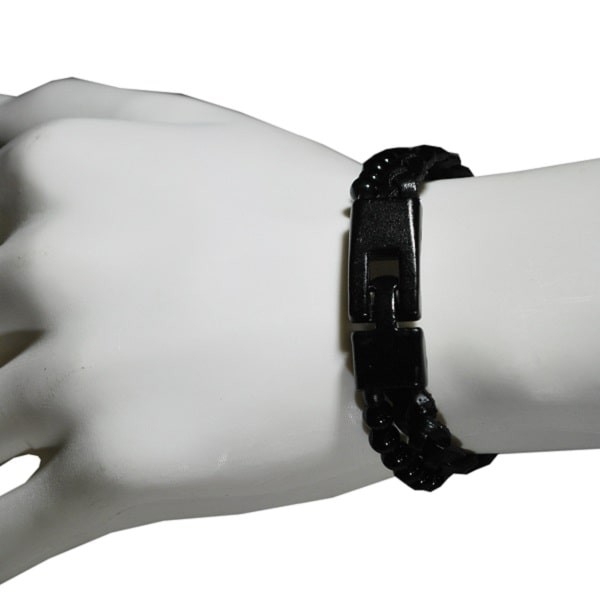 Gerçek Deri Örmeli Boncuklu Bileklik Kombine Kahverengi Gerçek Deri Örmeli Boncuklu Bileklik Kombine Kahverengi