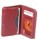 Apple iPhone SE Wallet Case Genuine Leather Maroon