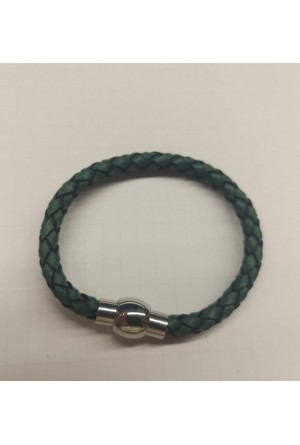 El Örgüsü Gerçek Gerçek Deri Bileklik Yeşil El Örgüsü Gerçek Gerçek Deri Bileklik Yeşil