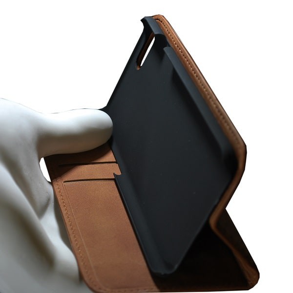 iPhone 7 Plus Cüzdan Kılıf Desen Serisi Taba