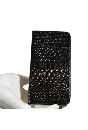 Apple iPhone 8 Genuine Patent Leather Wallet Case - Luxury & Glossy