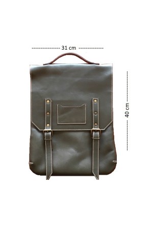 Deri Sırt Çantası – Laptop & Evrak Çantası - Siyah Deri Sırt Çantası – Laptop & Evrak Çantası - Siyah