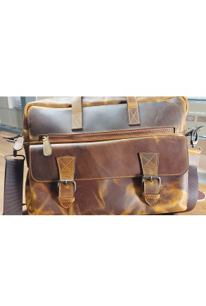 Genuine Leather Briefcase & Laptop Bag Galaxy Series Taba Genuine Leather Briefcase & Laptop Bag Galaxy Series Taba