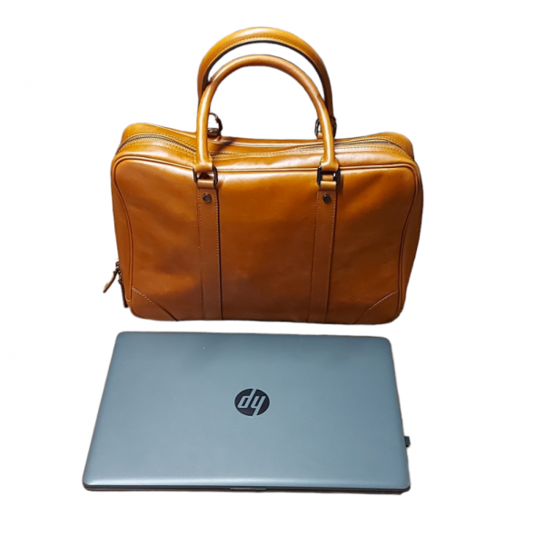 NHakiki Deri Notebook & Laptop Çantası Taba