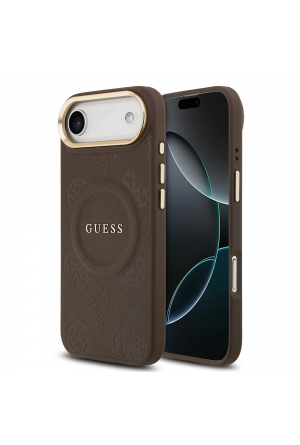 Apple iPhone 17 Air Kılıf Guess Orjinal Lisanslı M-safe Şarj Özellikli Sıcak Baskılı Yazı Logolu PU Deri Peony Kapak Apple iPhone 17 Air Kılıf Guess Orjinal Lisanslı M-safe Şarj Özellikli Sıcak Baskılı Yazı Logolu PU Deri Peony Kapak
