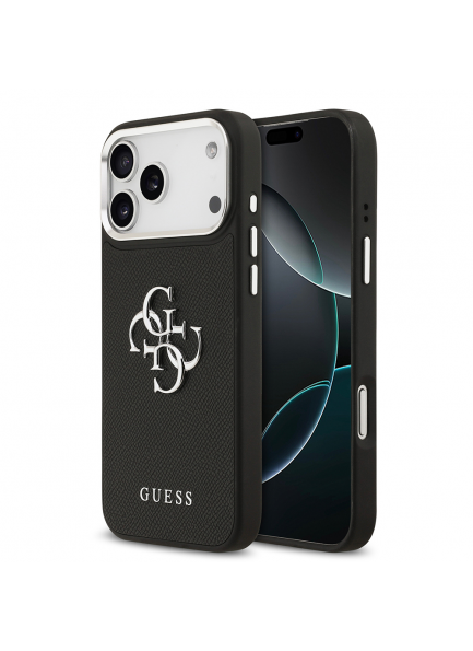 Premium PU Deri Malzeme ve Uyum Guess Orjinal Lisanslı iPhone 17 Pro Max M-safe PU Deri Kapak