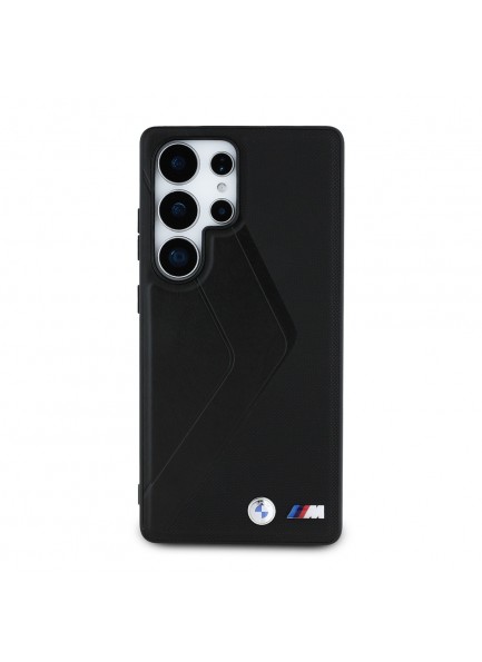 BMW M-Logolu Kapak ile S25 Ultra'nızda Sportif Şıklık Orjinal BMW Lisansı ve Oversize Çizgili PU Deri