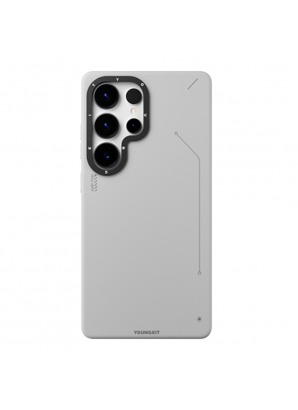 Güvenli M-Safe Şarj ve Şık Mat Deri Tasarımı Youngkit Tech Fashion Serisi Galaxy S25 Ultra M-Safe Şarjlı Mat Deri Kılıf