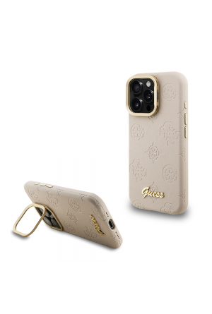 Apple iPhone 16 Pro Max Kılıf Guess Orjinal Lisanslı M-safe Şarj Özellikli Sıcak Baskılı Yazı Logolu Kamera Standlı PU Deri Peony Kapak Apple iPhone 16 Pro Max Kılıf Guess Orjinal Lisanslı M-safe Şarj Özellikli Sıcak Baskılı Yazı Logolu Kamera Standlı PU Deri Peony Kapak