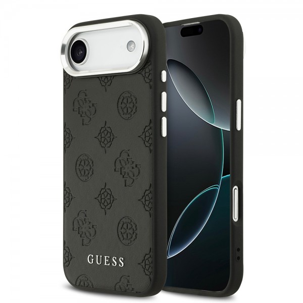 iPhone 17 Air Kılıf Guess Orjinal Lisanslı M-safe Deri Peony Kapak