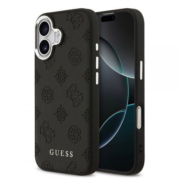 iPhone 17 deri Kılıf Guess Orjinal Lisanslı M-safe Deri Peony Kapak
