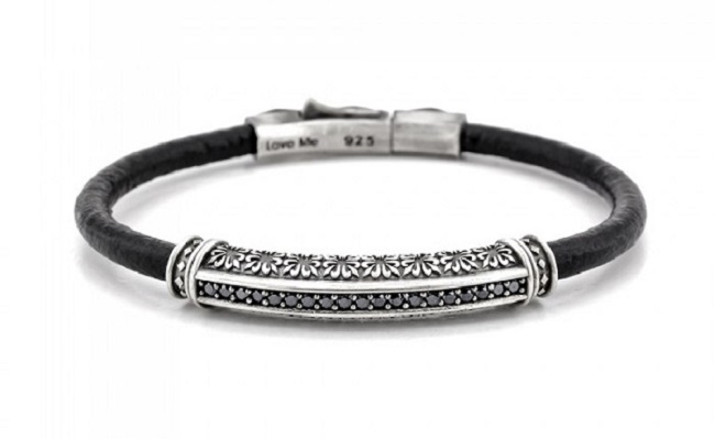 Gümüş Deri Bileklik Modelleri
